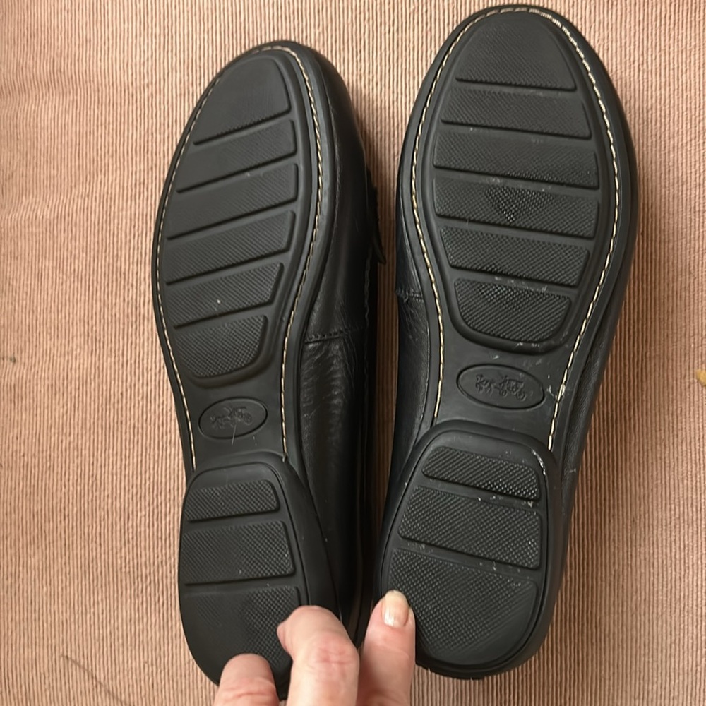 COACH - Black Leather Loafers - almost like new - Picture 3 of 6